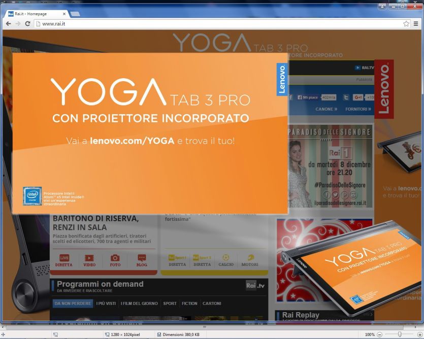 Campagna Lenovo Web