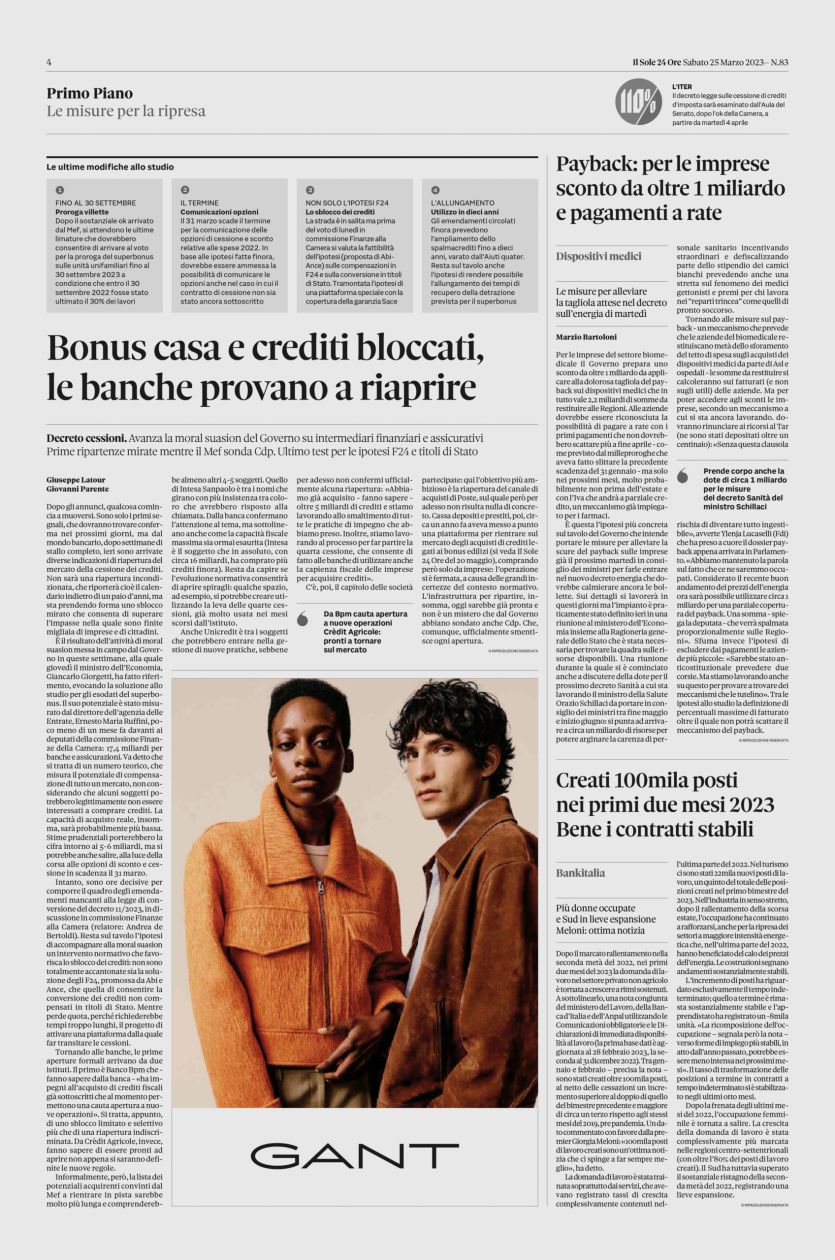 Il Sole 24 Ore - Gant