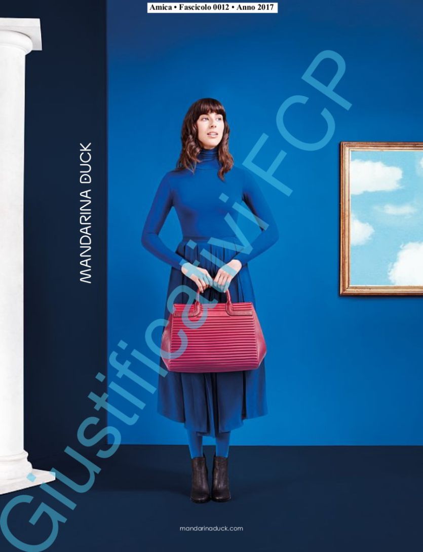 Campagna Mandarina Duck periodico Amica