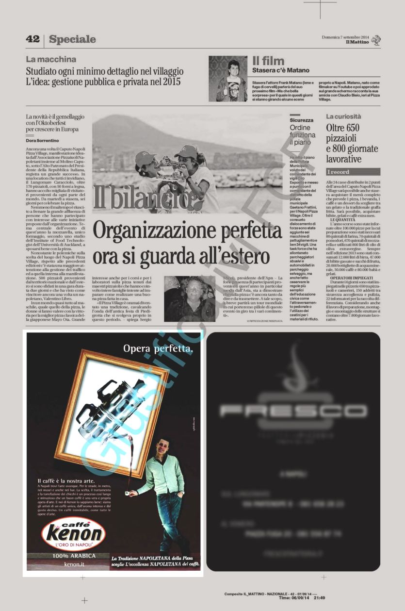 Campagna Kenon quotidiano Il Mattino