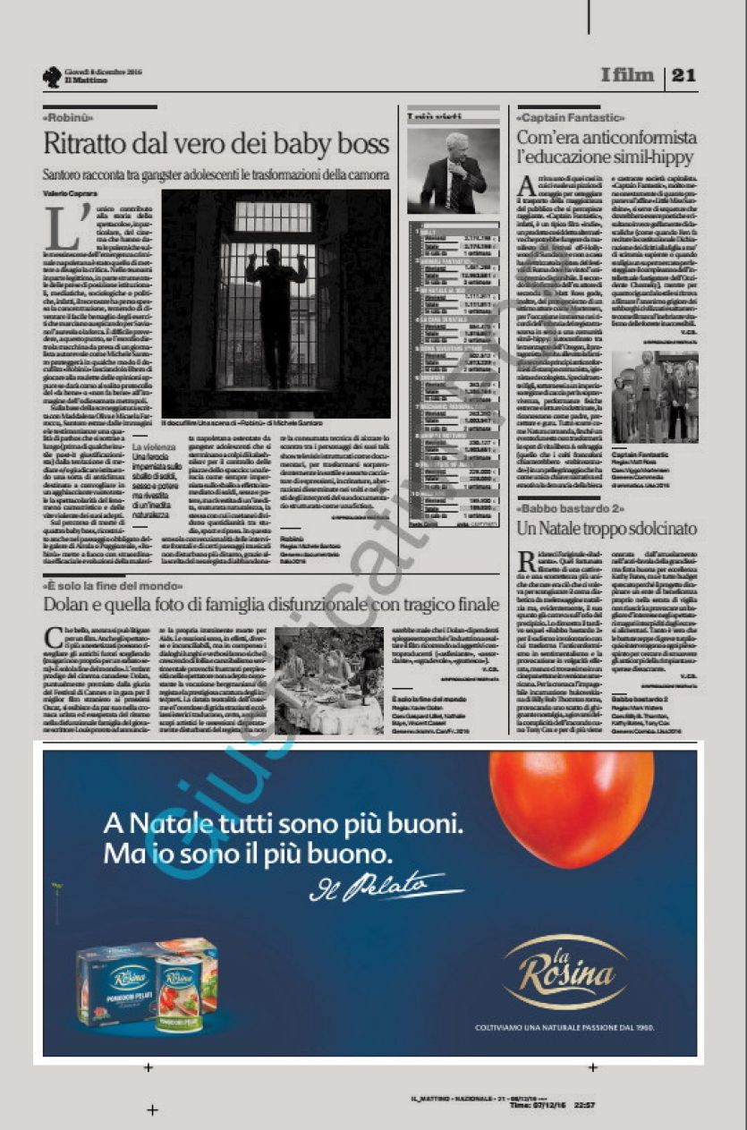 Campagna La Rosina quotidiano Il Mattino