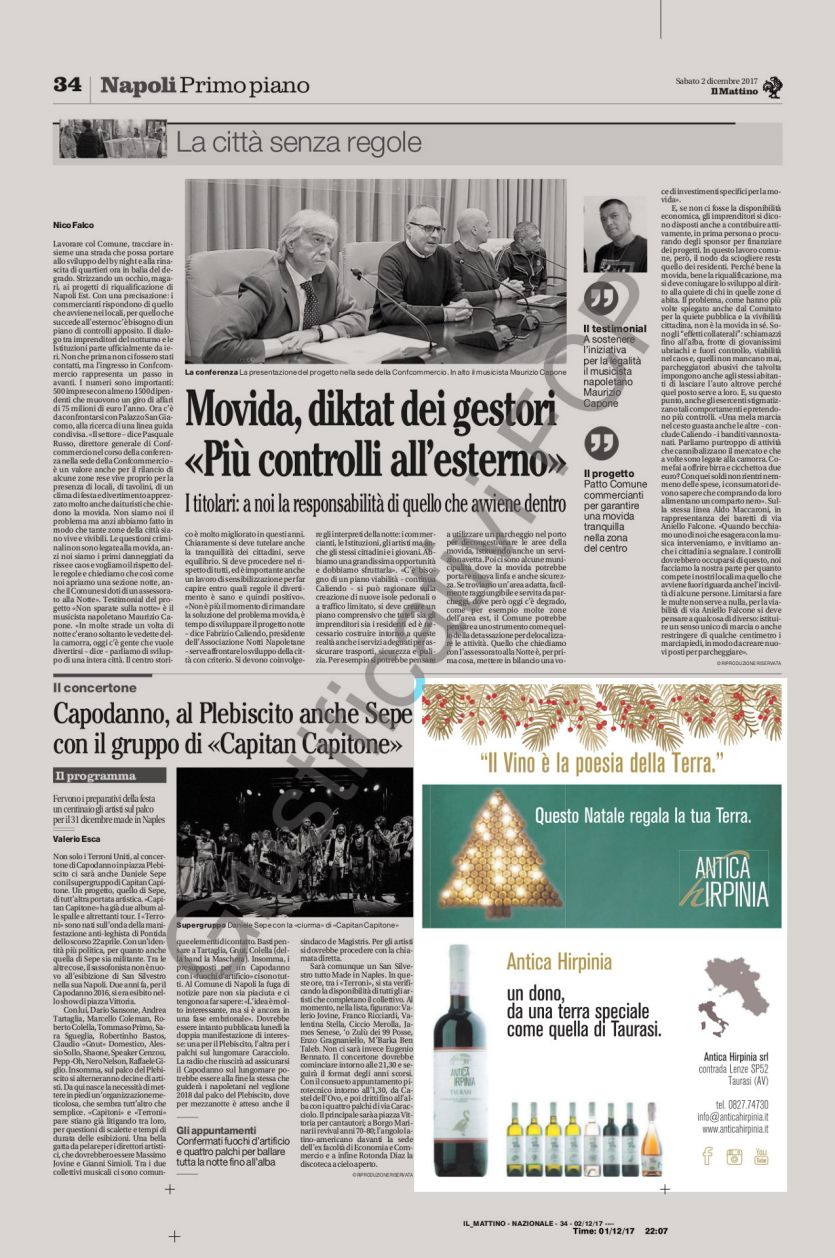 Campagna Antica Irpinia quotidiano Il Mattino