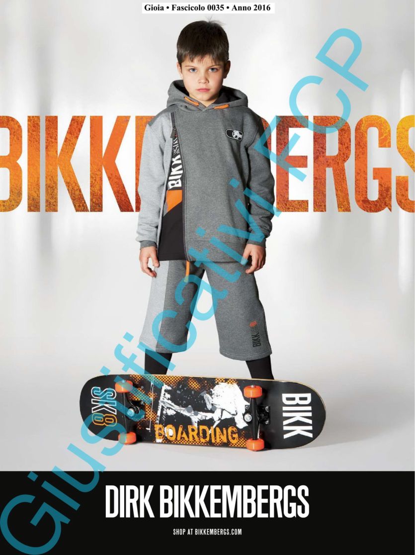 Campagna BIKKEMBERGS periodico Gioia