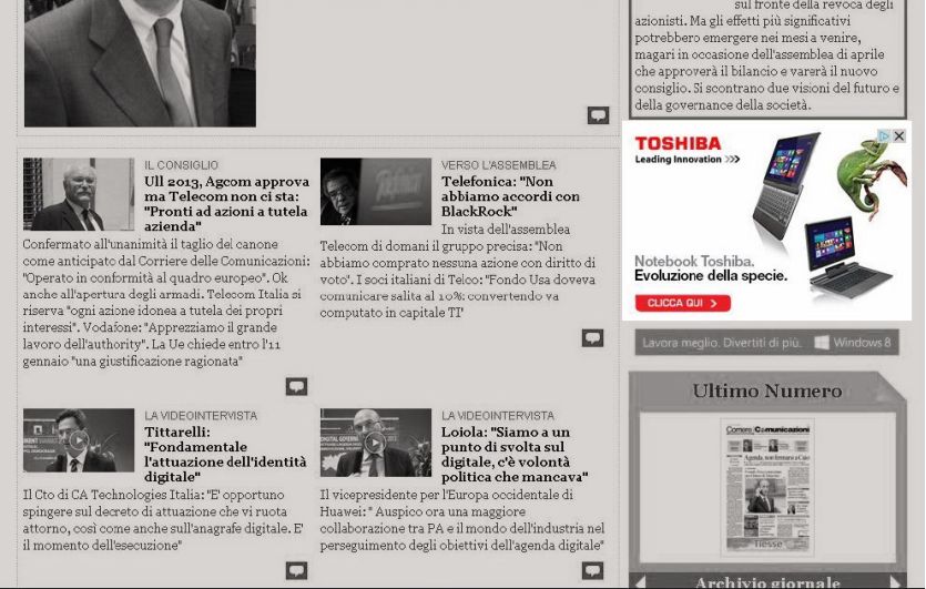 Campagna Toshiba Web